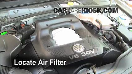 2004 Volkswagen Passat GLX 2.8L V6 Wagon Air Filter (Engine) Check